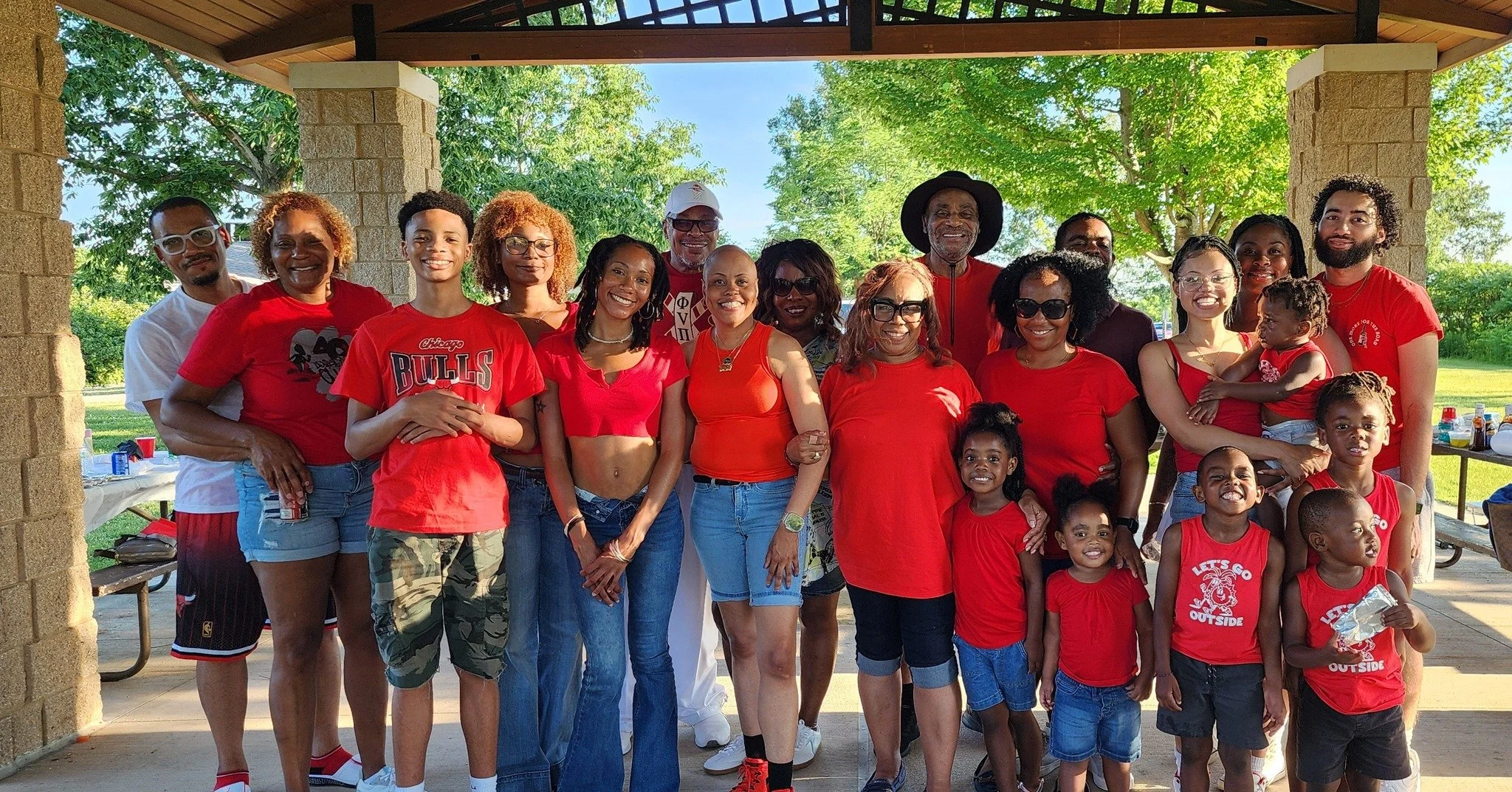 “First Richardson/Blakley Family Reunion, 2025—both sides together”