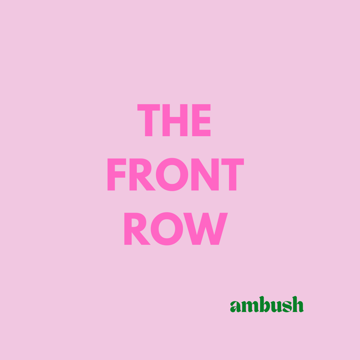 The Front Row Matters More Than You Think