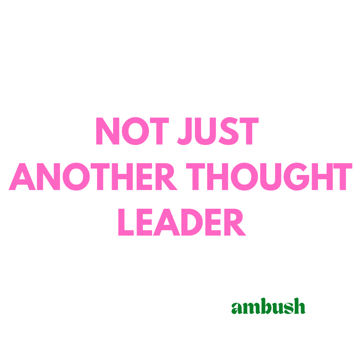 Your Buyers Don't Want Another Thought Leader