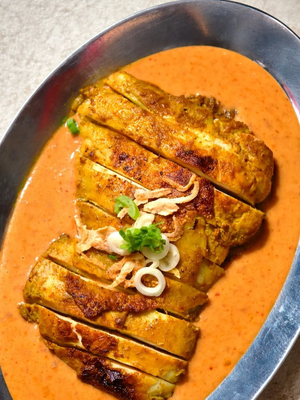 Our grilled chicken satay, served with rich, creamy peanut sauce. 🤤