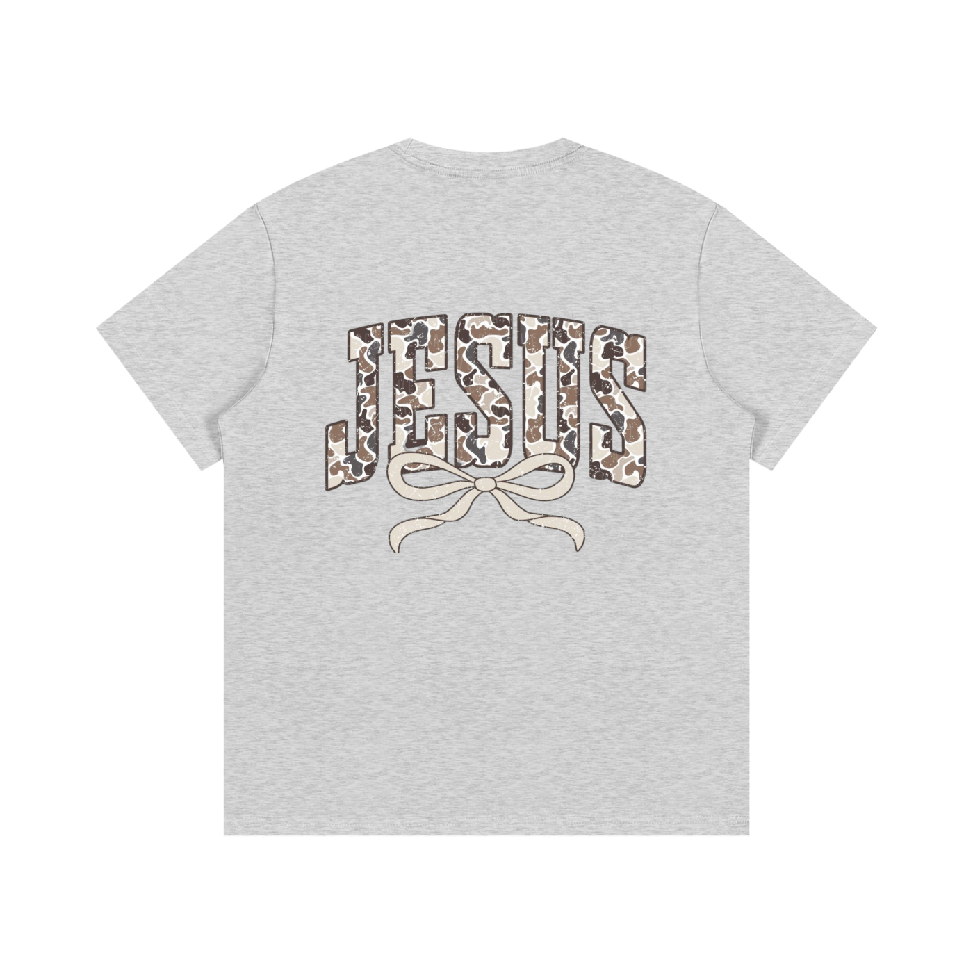 Oversized Women's Camo Jesus Tee