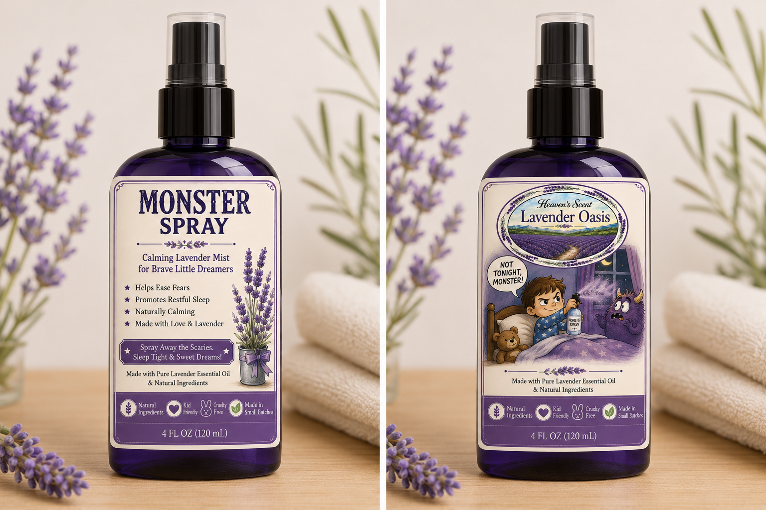 Heaven’s Scent Lavender Oasis – Monster Spray (4 fl oz / 120 mL)