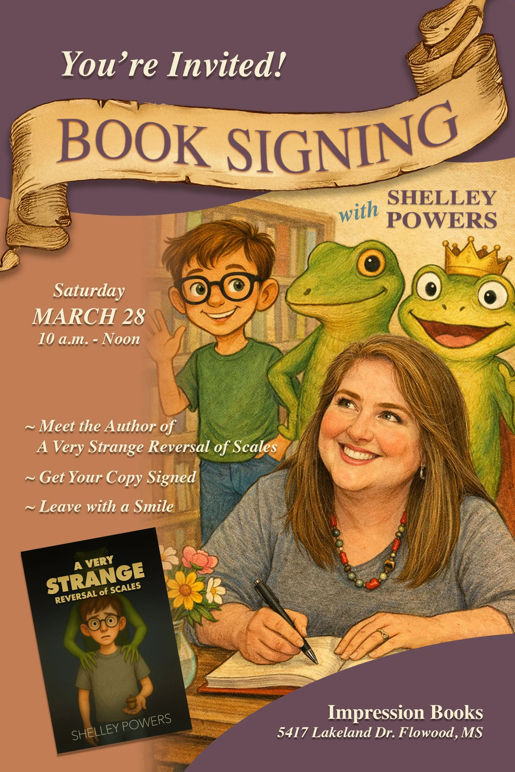 My first book signing...at Impression in Flowood