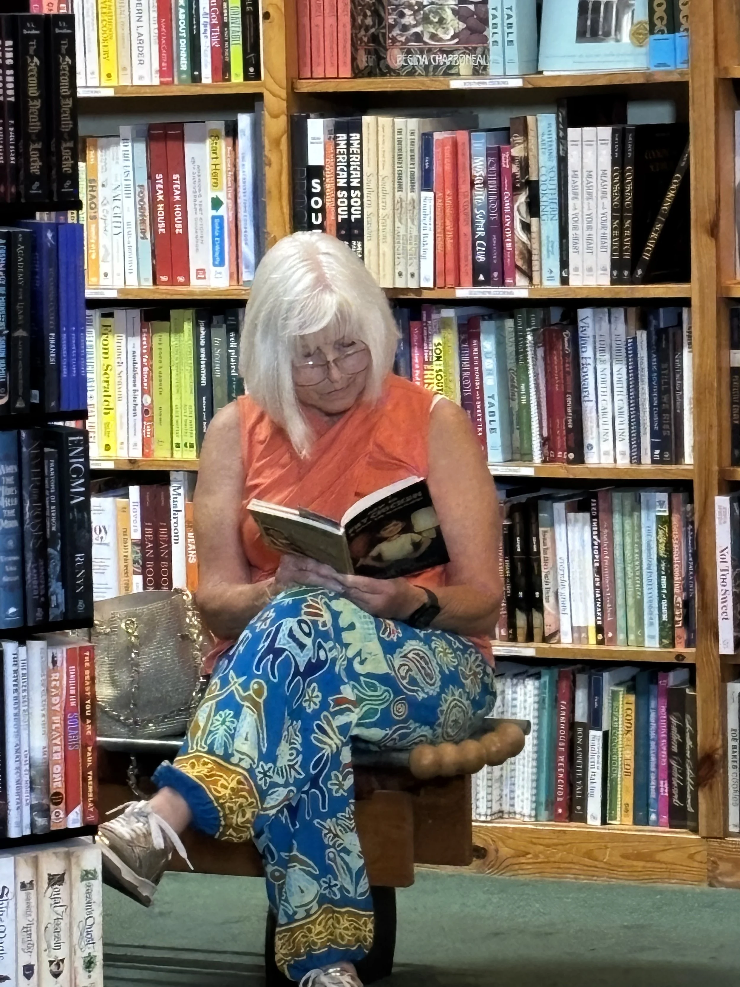 Caught a friend reading at the Lemuria signing!