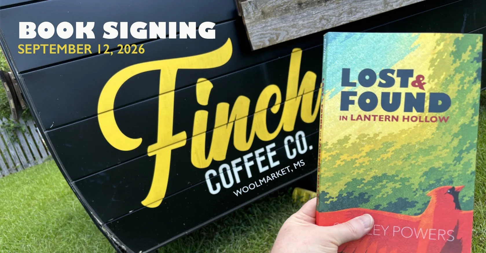 BOOK SIGNING - Finch Coffee