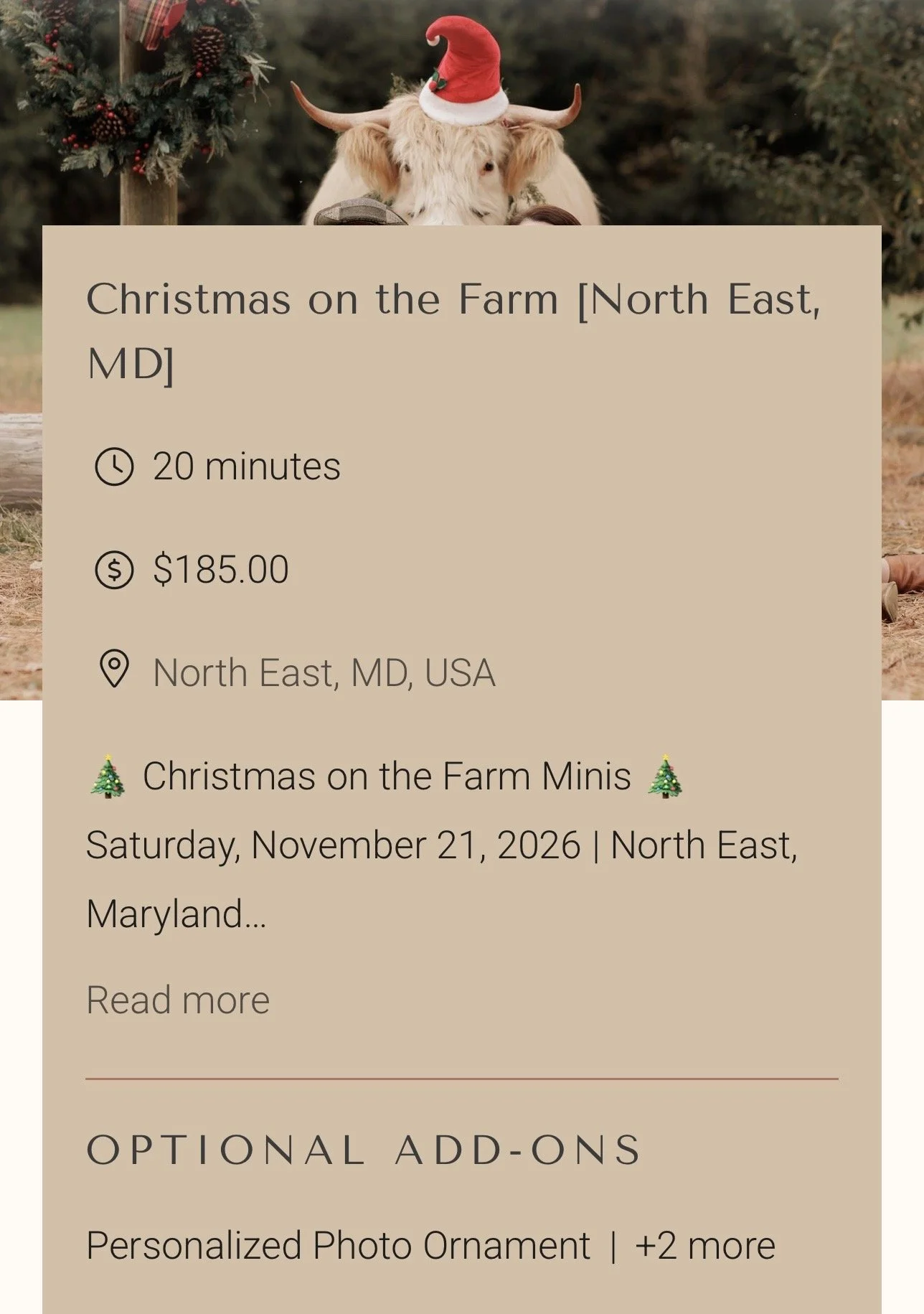 Christmas on the Farm Photos