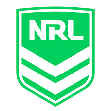 NRL logo in green and white with a shield design