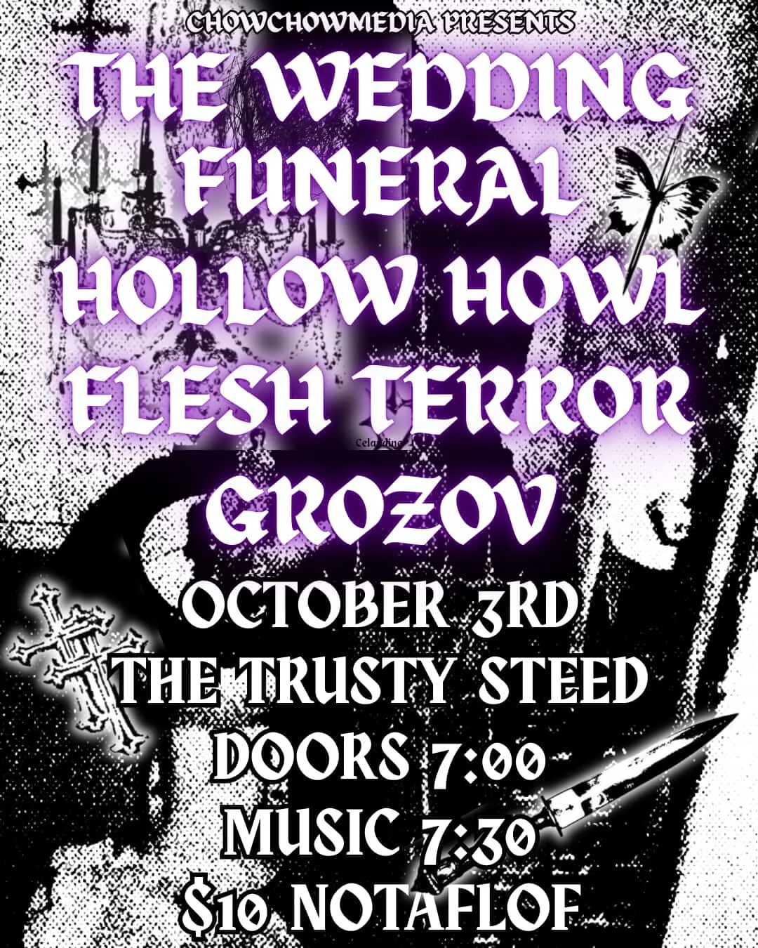 Hollow Howl at The Trusty Stead with Grozov, The Wedding Funeral, and Flesh Terror, Philadelphia, PA, 2025 