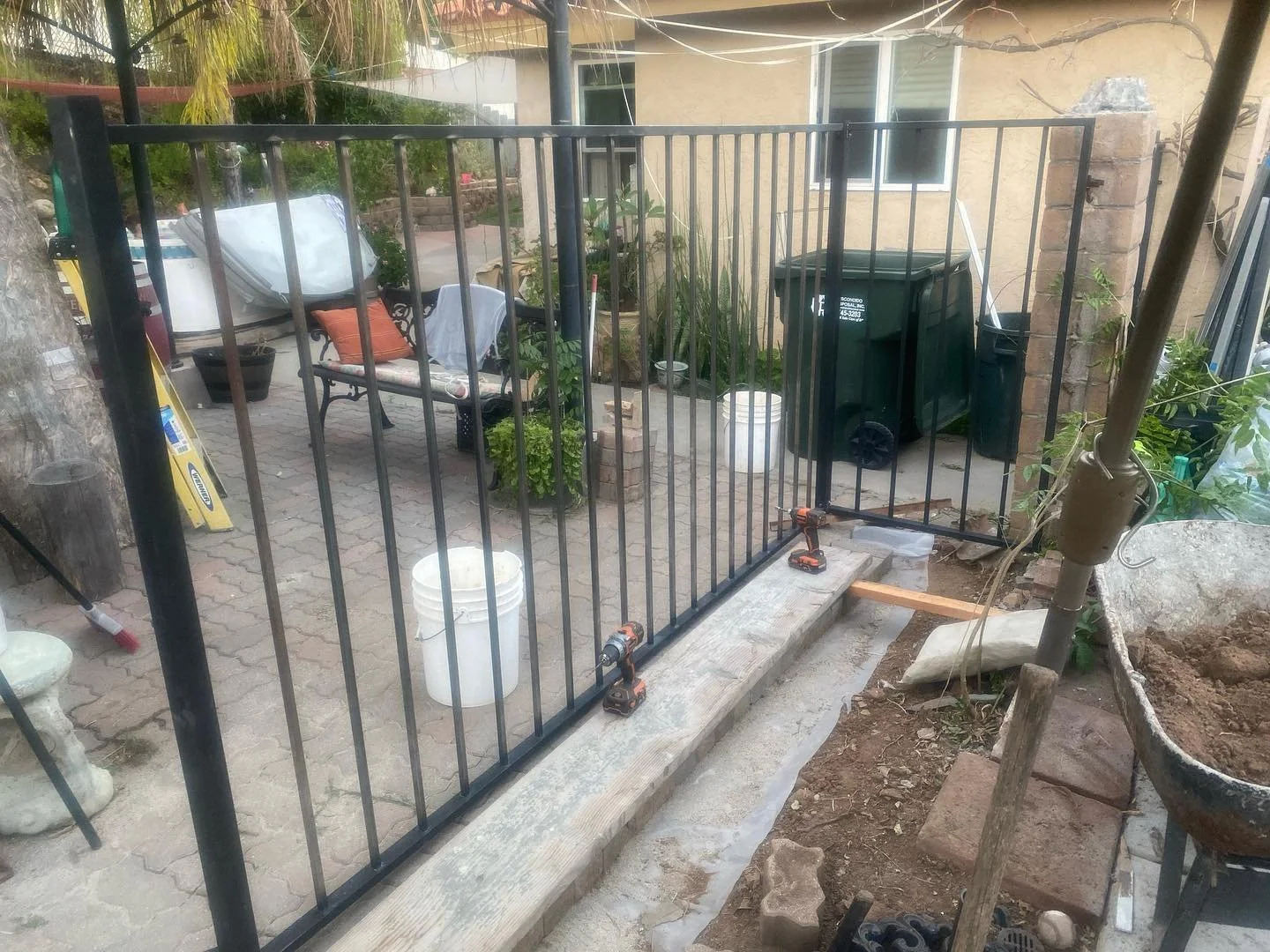 After 2 years the redesign of the fence for the trailer storage is being built. #MGHDdesigns
