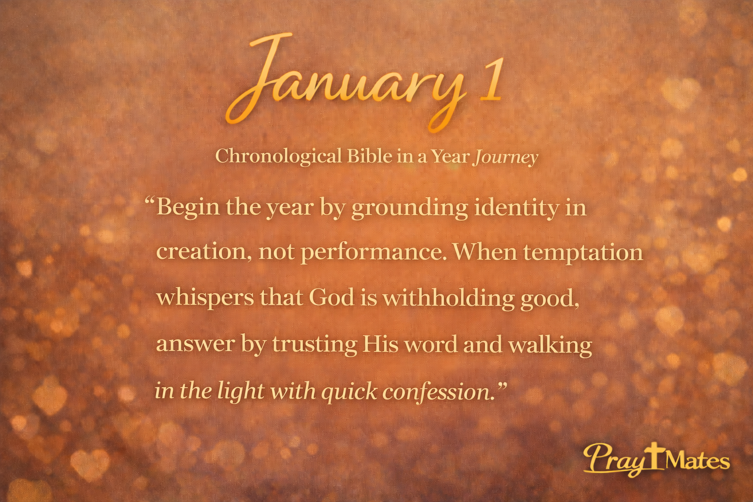 January 1 - Creation, Fall, and the First Hope