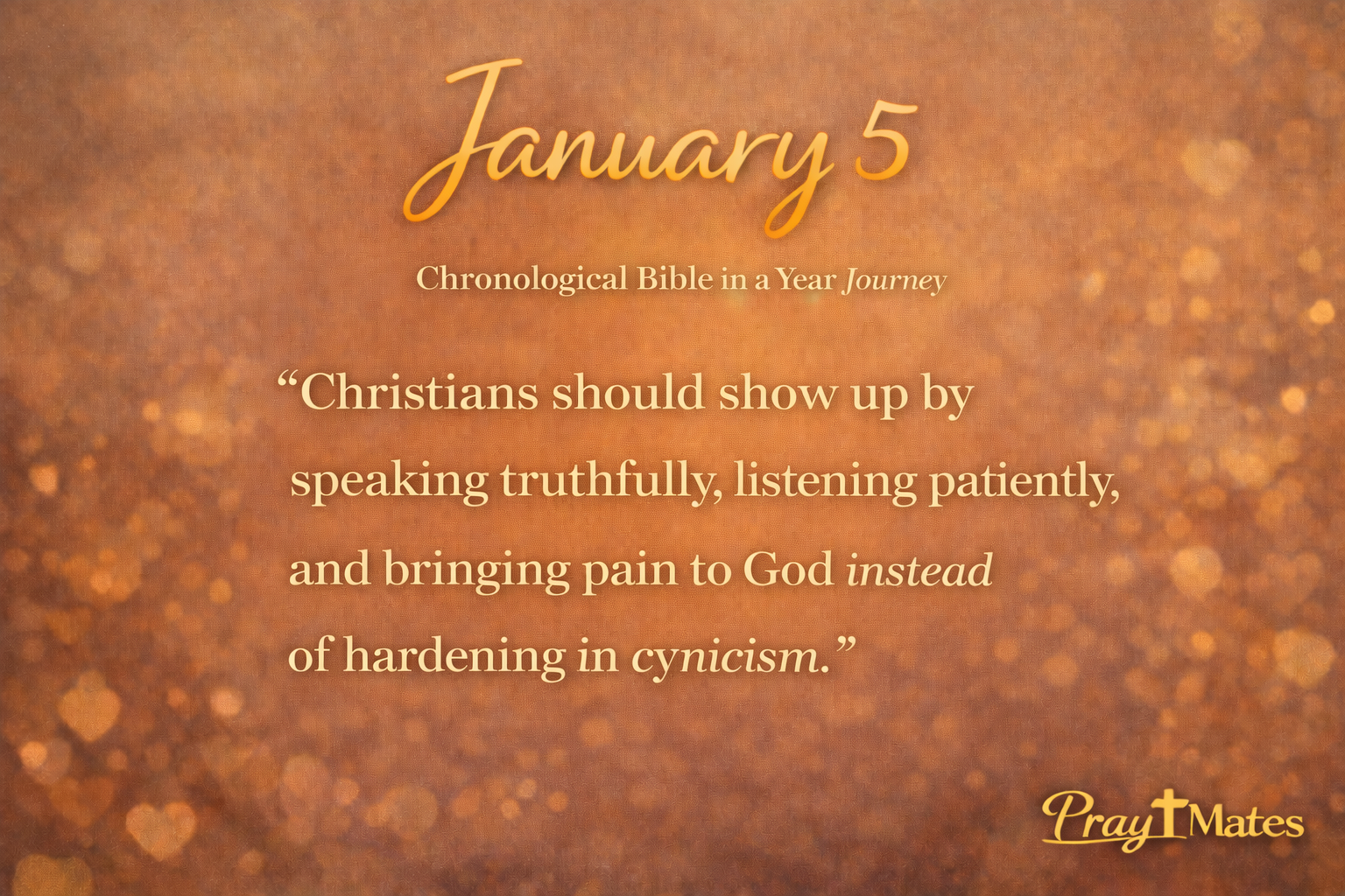 January 5 - Lament, Justice, and a Cry for Help