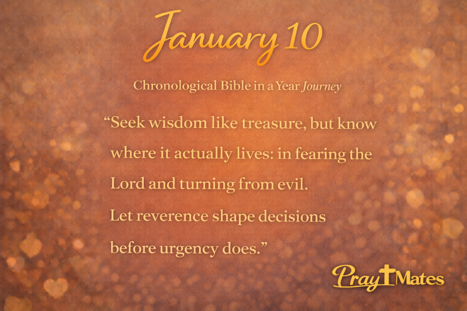 January 10 - The Hunt for Wisdom