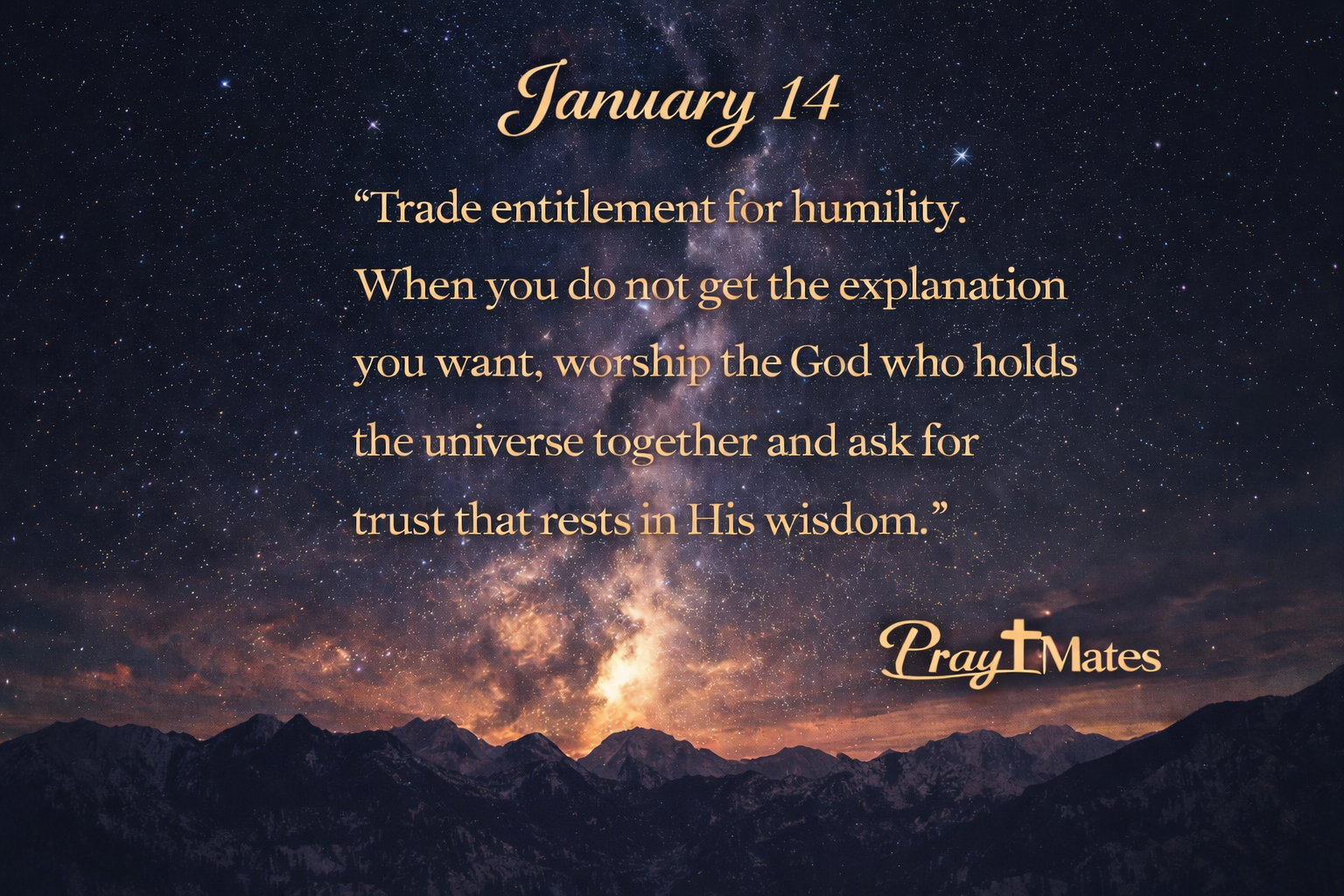 January 14 - The Whirlwind and the Creator’s Questions