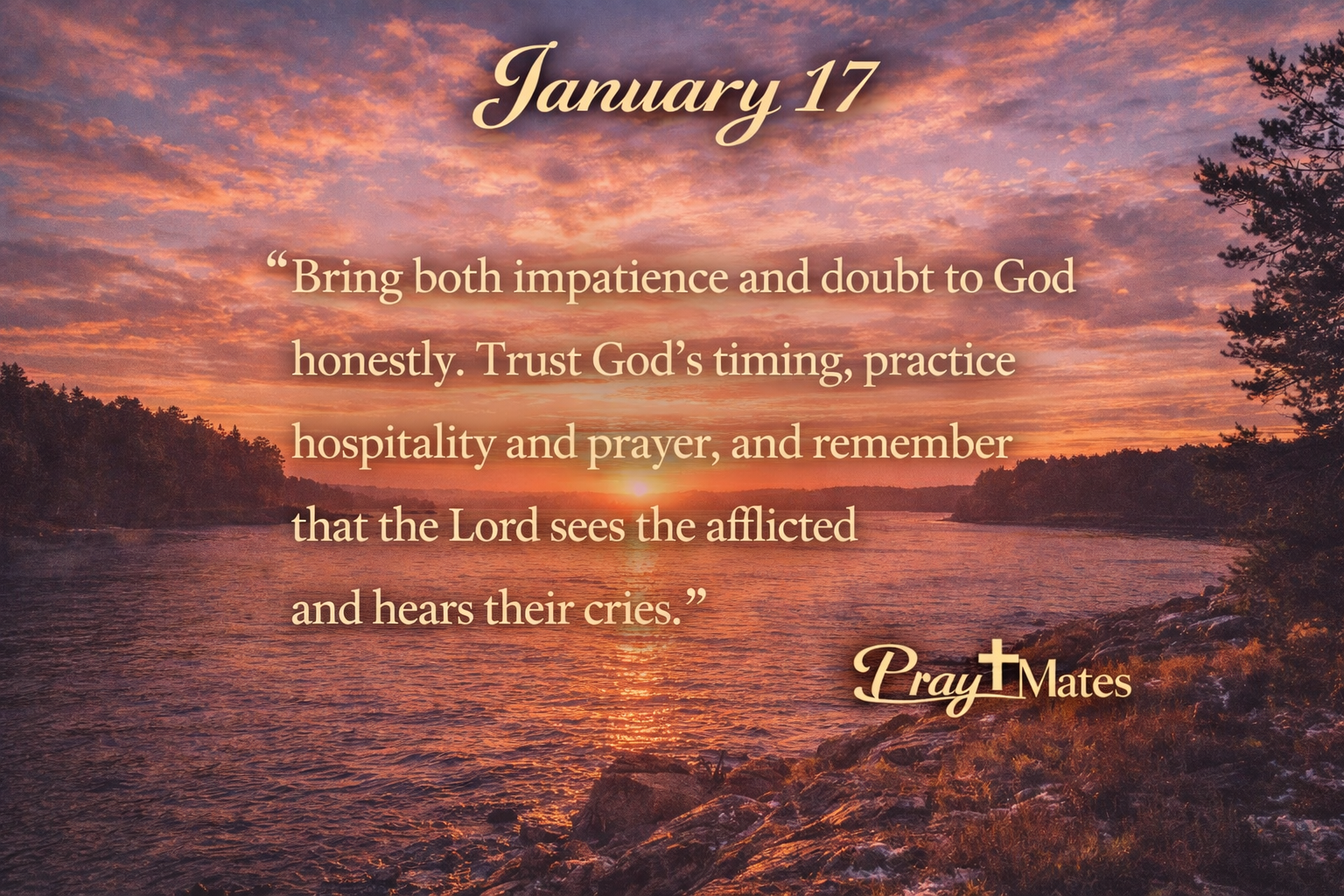 January 17 - God Who Sees, God Who Answers