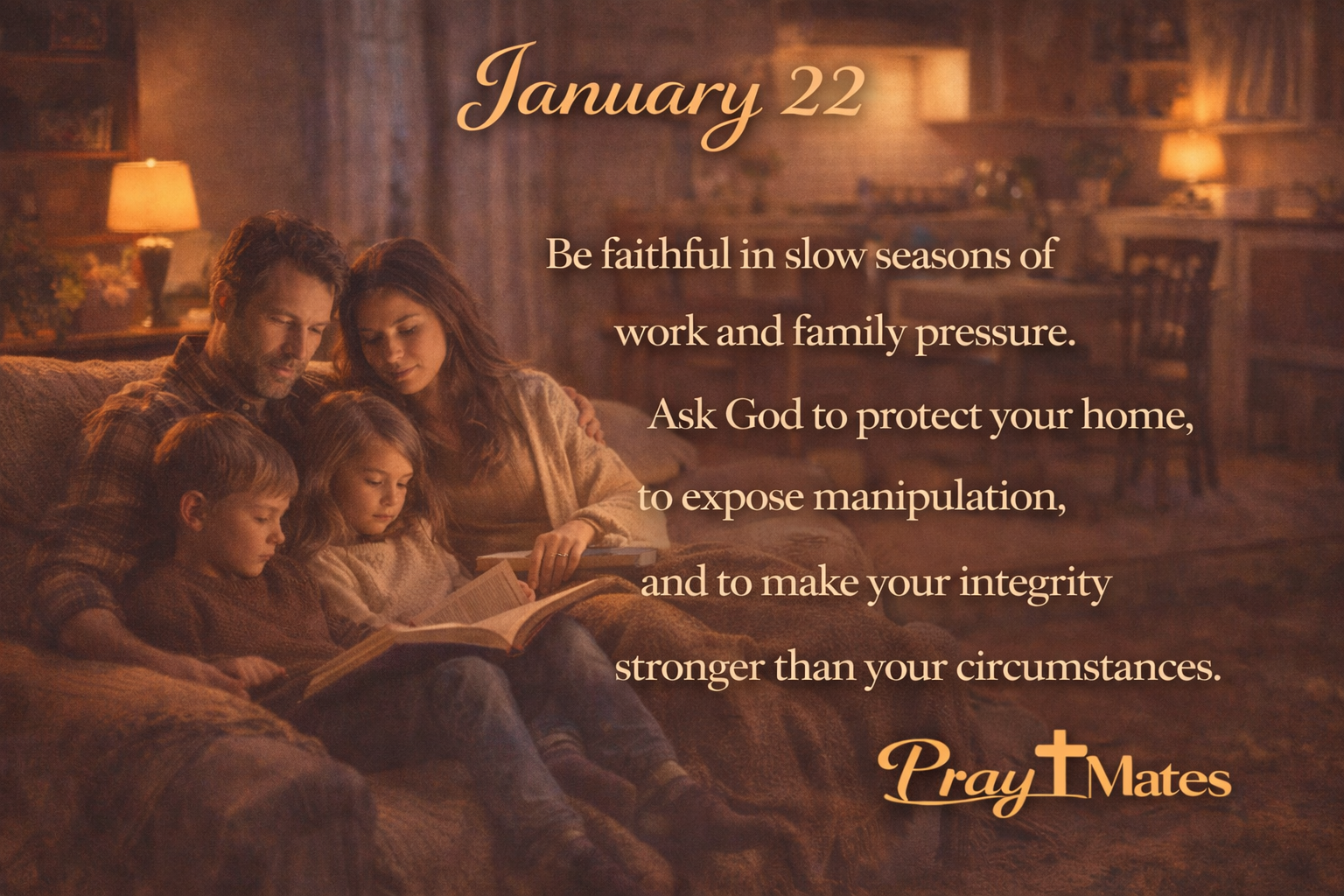 January 22 - Family Strain, Hard Work, and God’s Protection