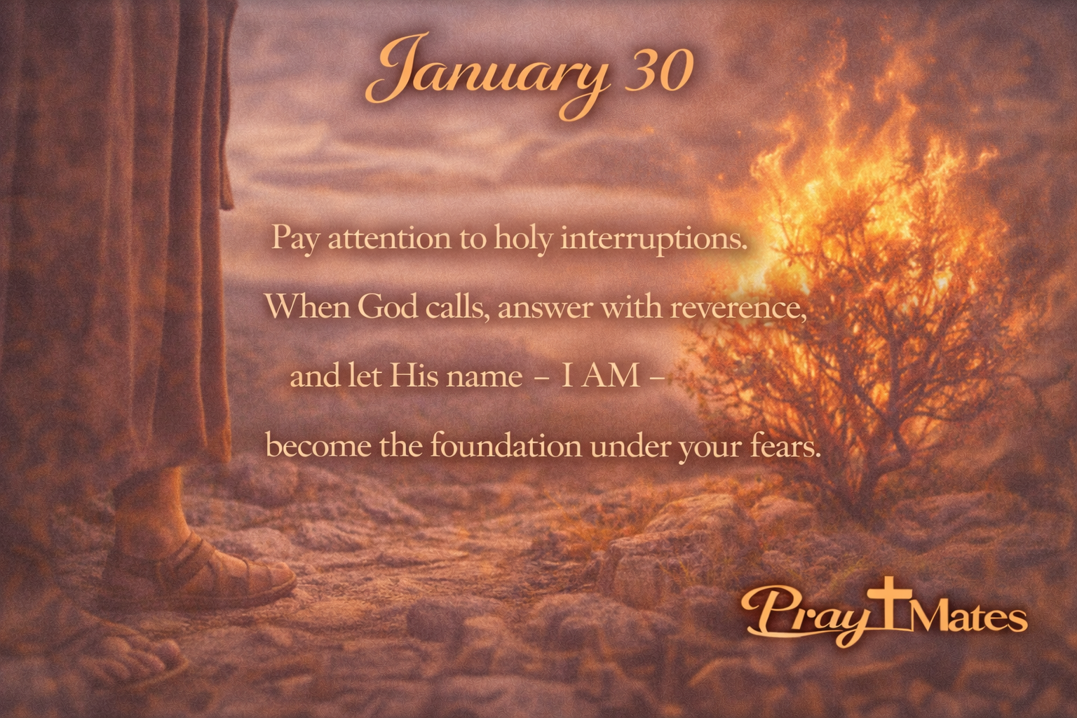 January 30 - Oppression, Calling, and the Name of God