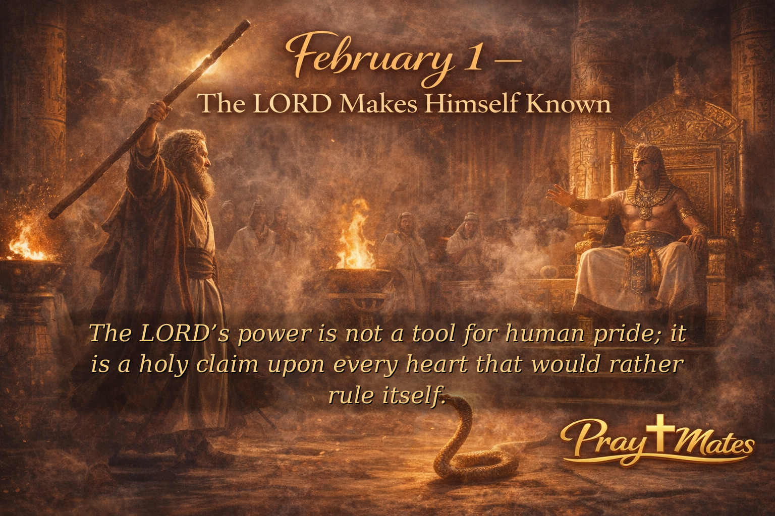 February 1 — The LORD Makes Himself Known READING: Exodus 7-9