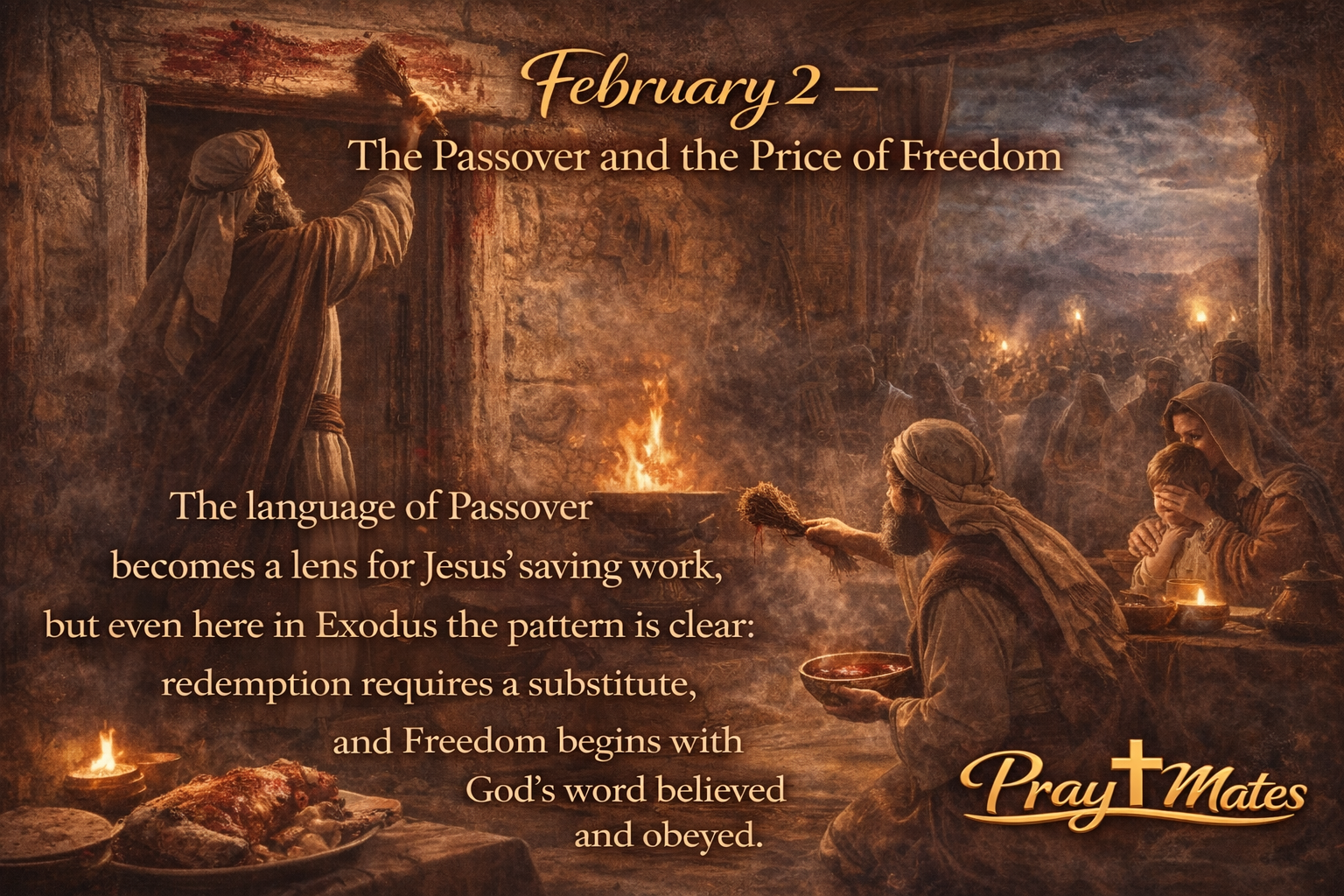 February 2 — The Passover and the Price of Freedom