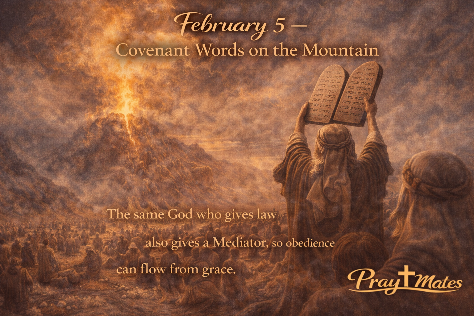 February 5 - Covenant Words on the Mountain