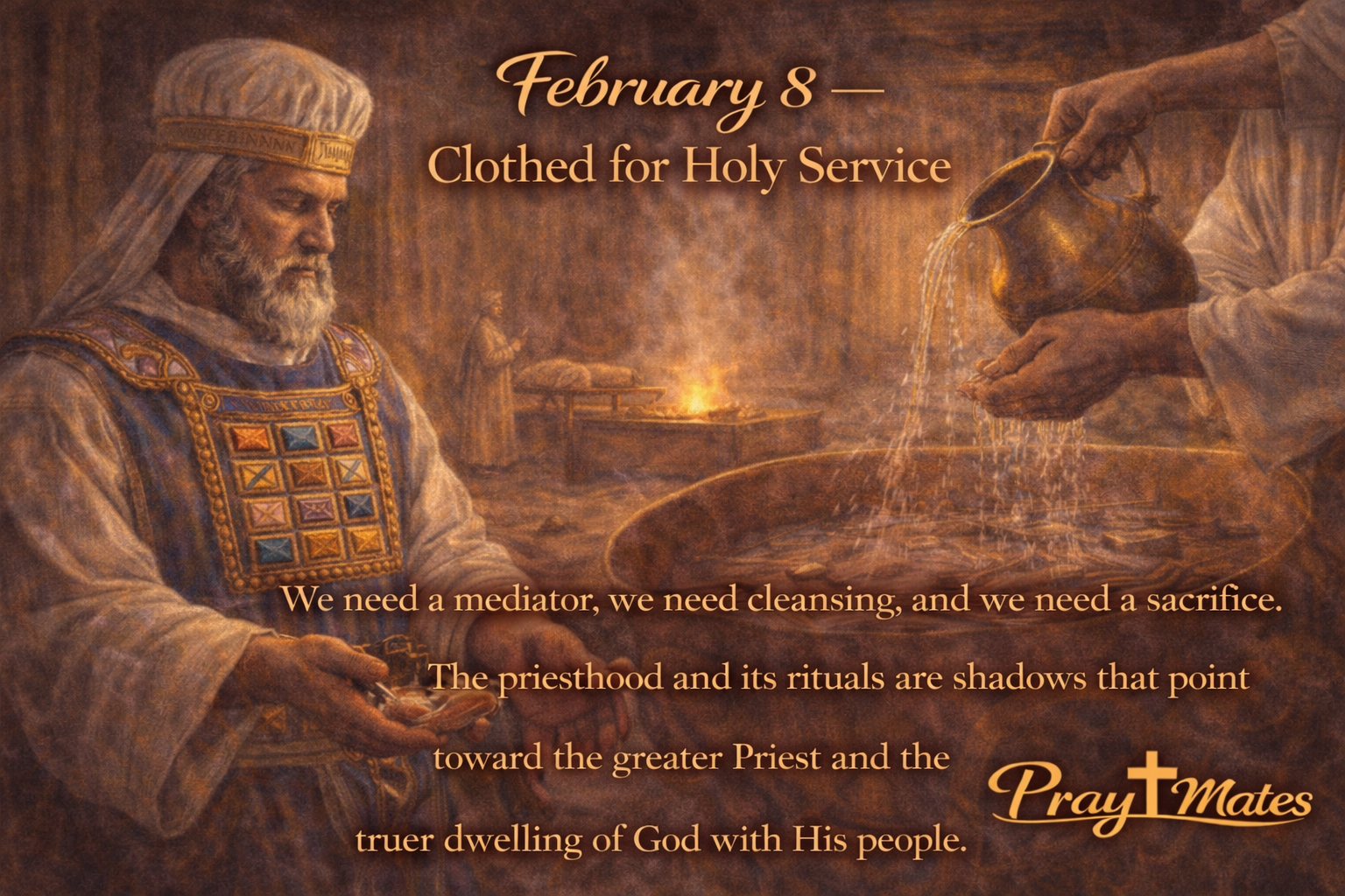 February 8 - Clothed for Holy Service