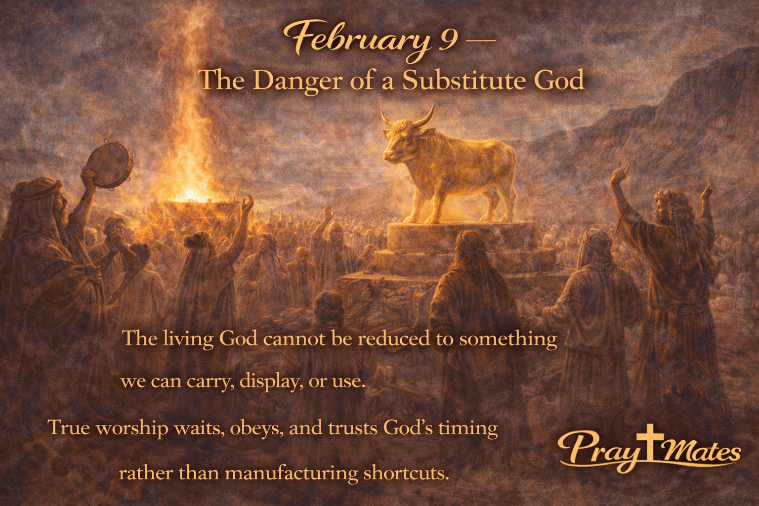 February 9 - The Danger of a Substitute God