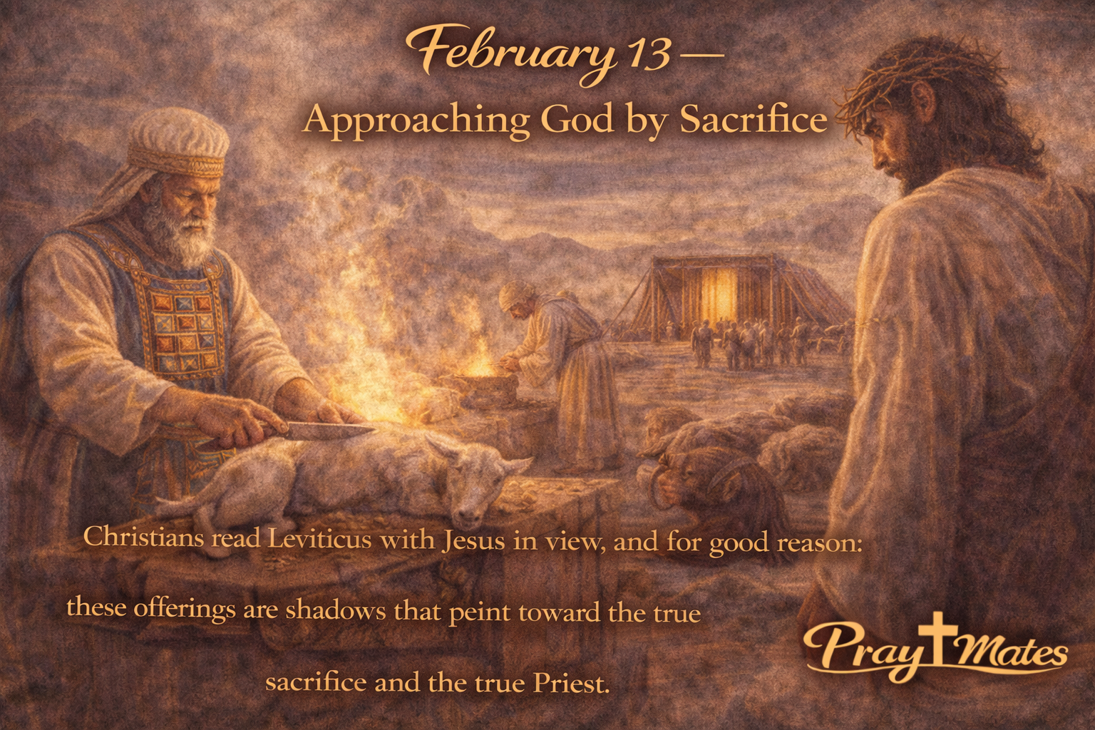 February 13 - Approaching God by Sacrifice