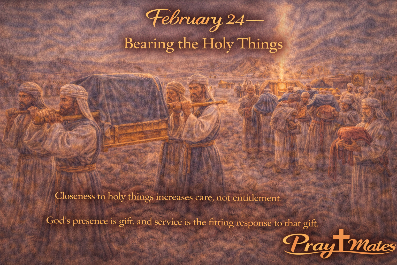 February 24 - Bearing the Holy Things