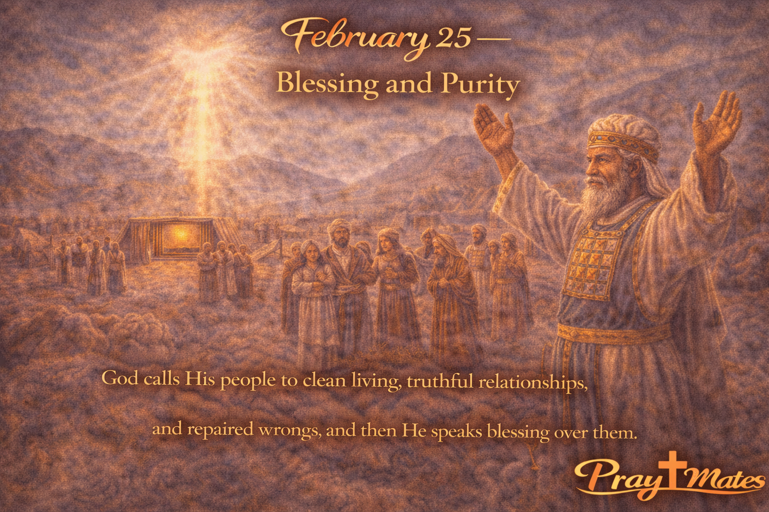 February 25 - Blessing and Purity