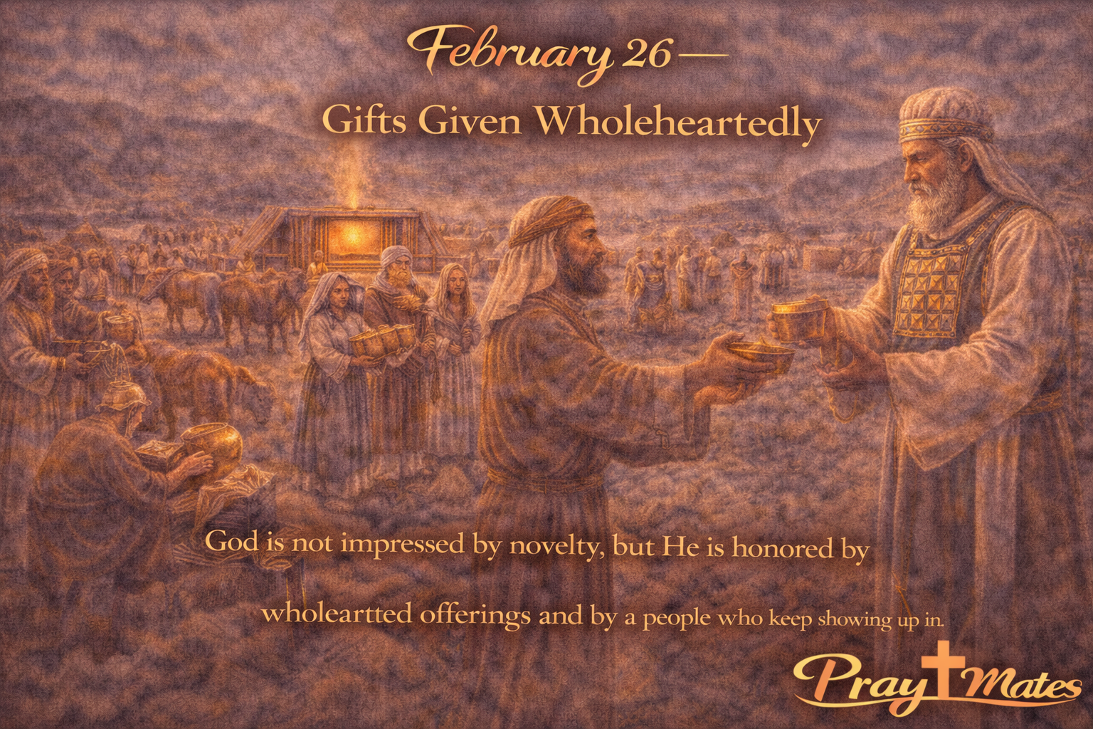 February 26 - Gifts Given Wholeheartedly