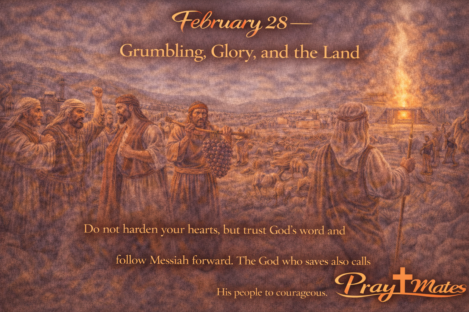 February 28 - Grumbling, Glory, and the Land