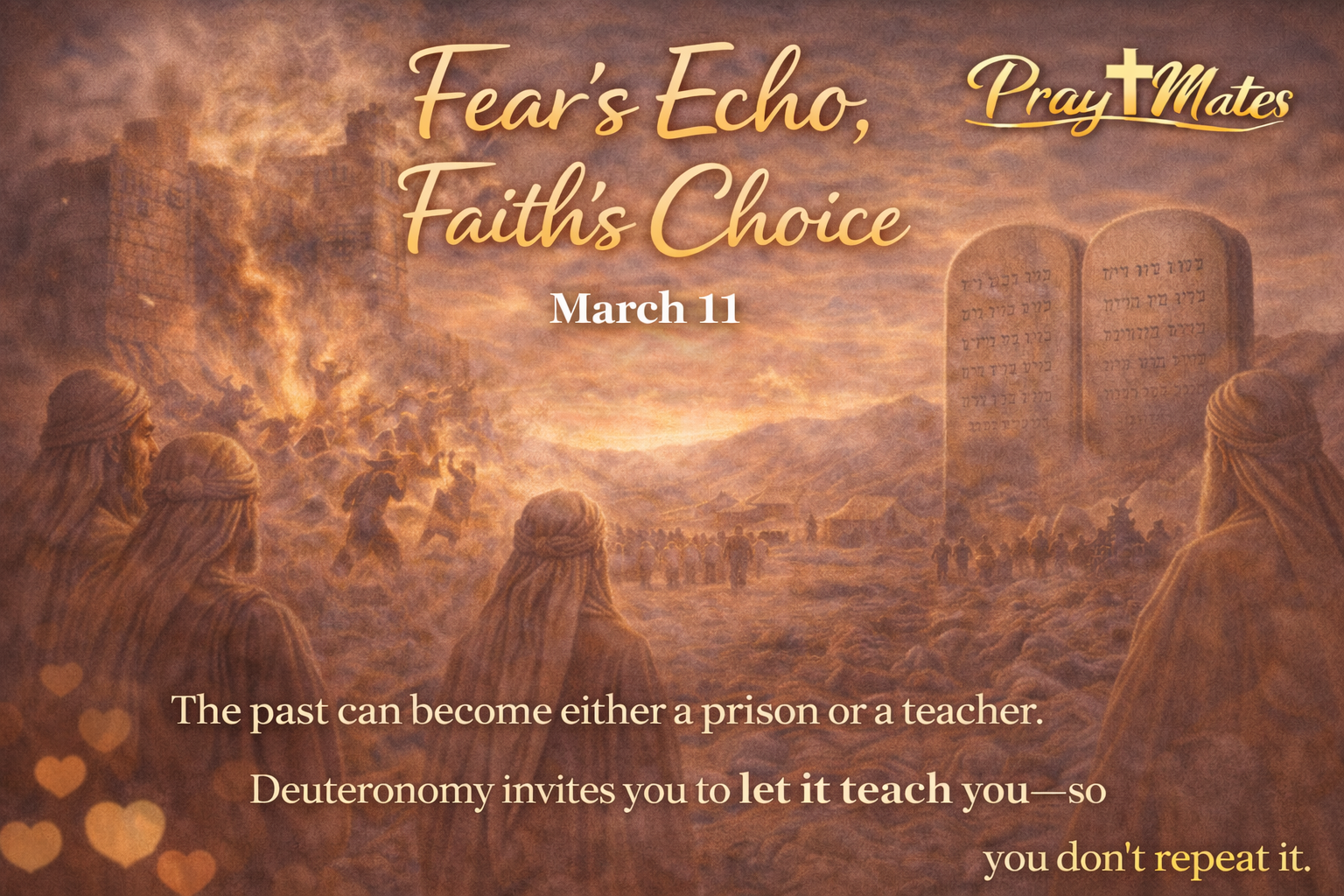 March 11 — Fear’s Echo, Faith’s Choice