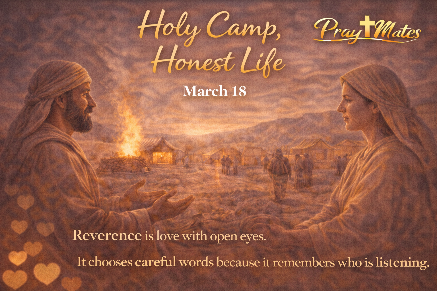 March 18 — Holy Camp, Honest Life