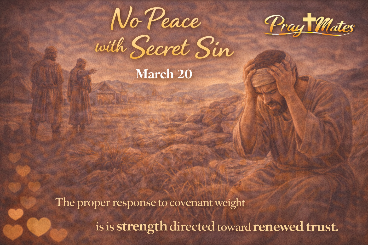 March 20 — No Peace with Secret Sin