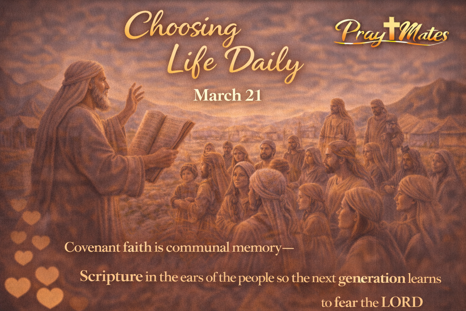 March 21 — Choosing Life Daily