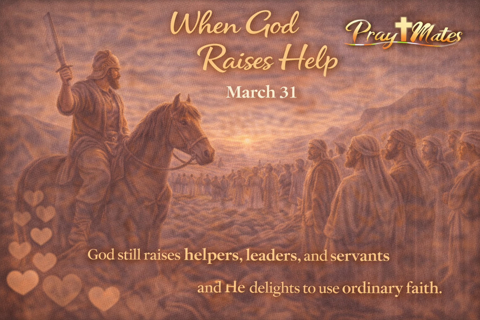 March 31 — When God Raises Help