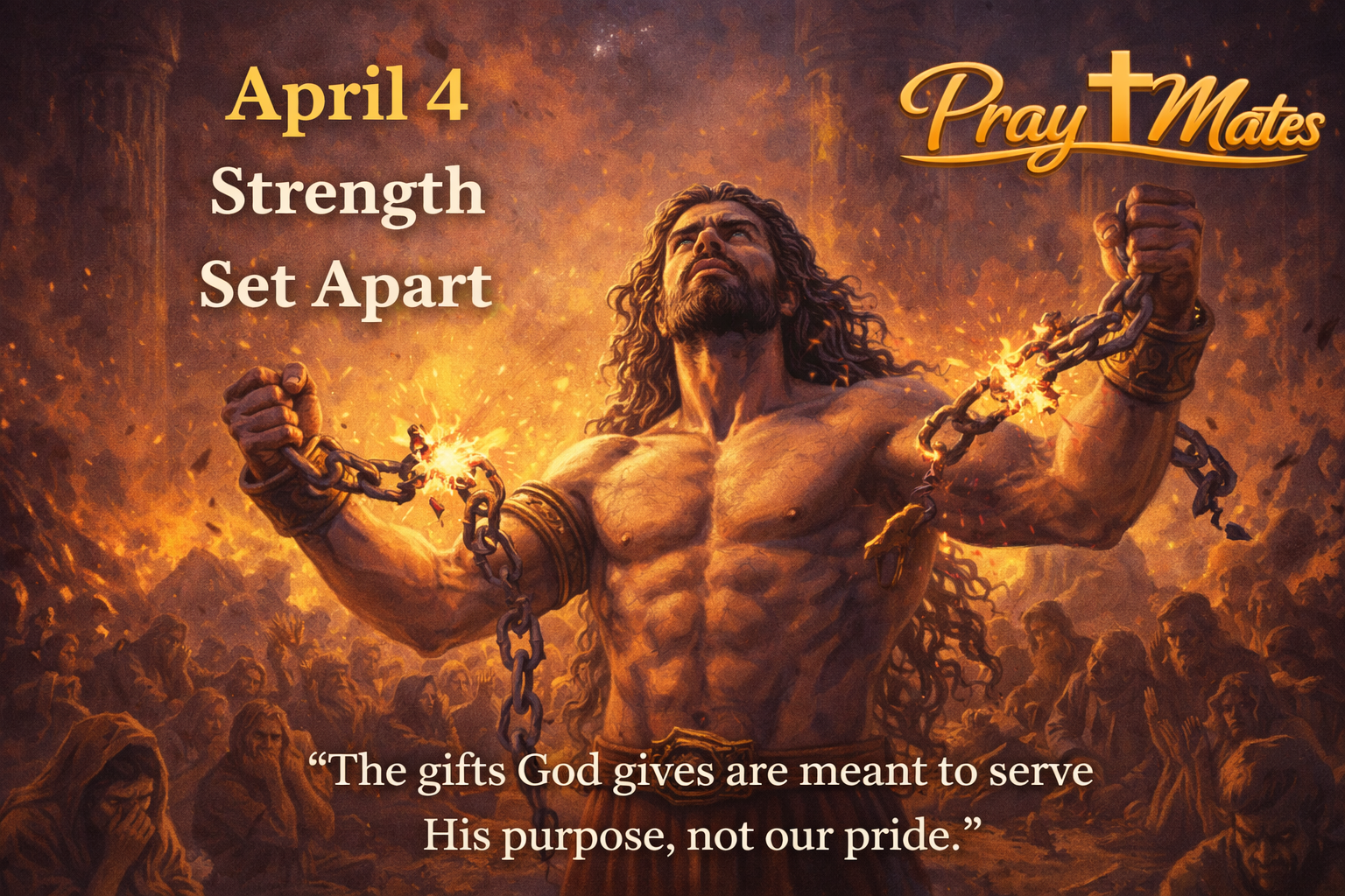 April 4 — Promised Strength, Troubled Steps
