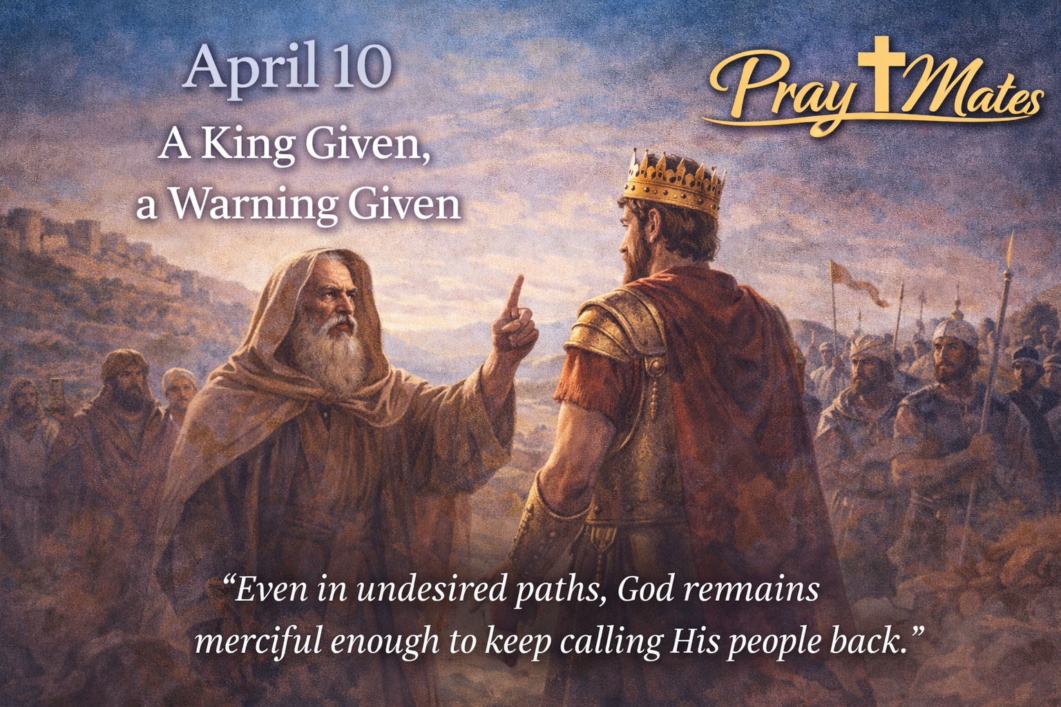April 10 — The King the People Chose