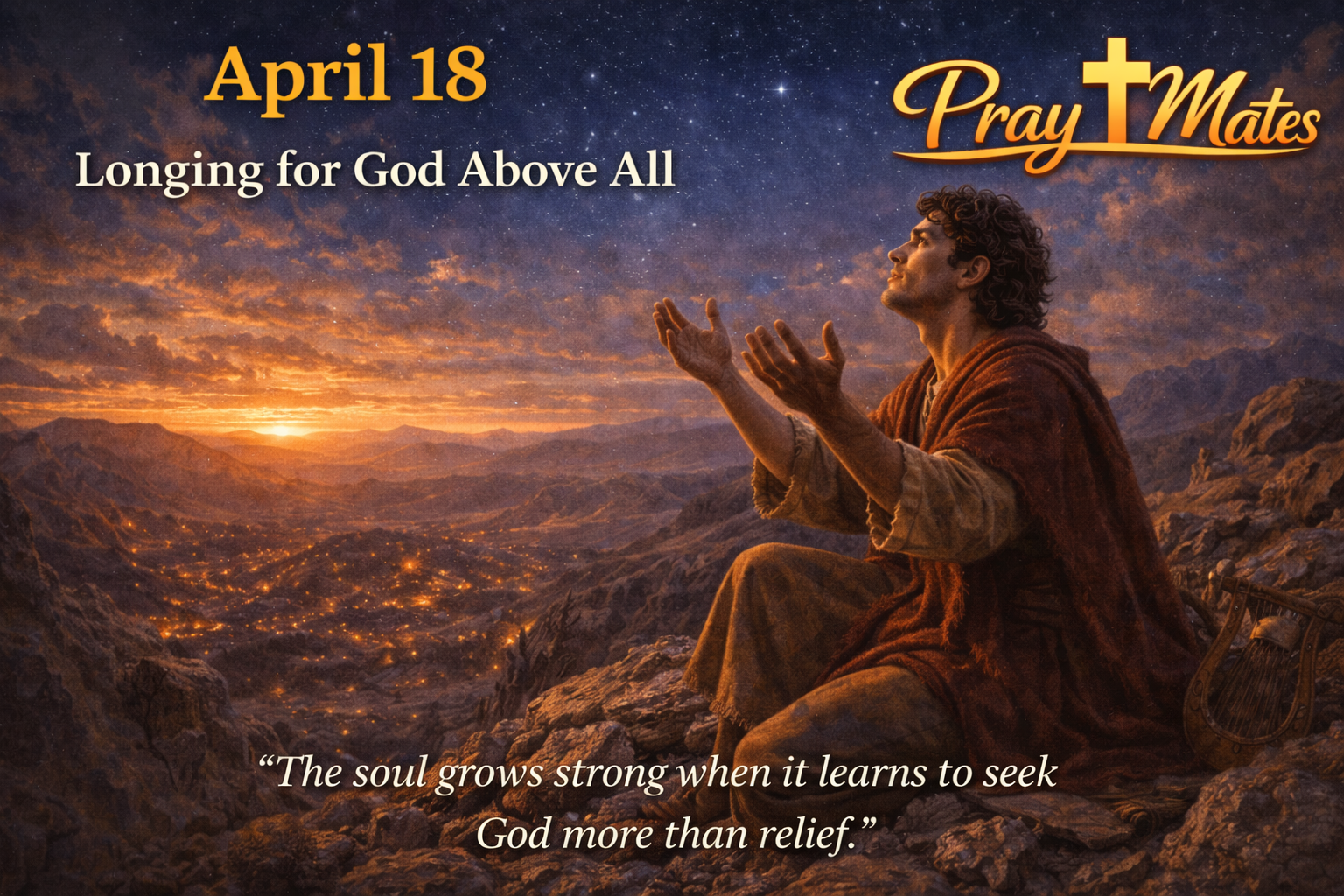 April 18 — A Thirst for God and a Plea for Justice