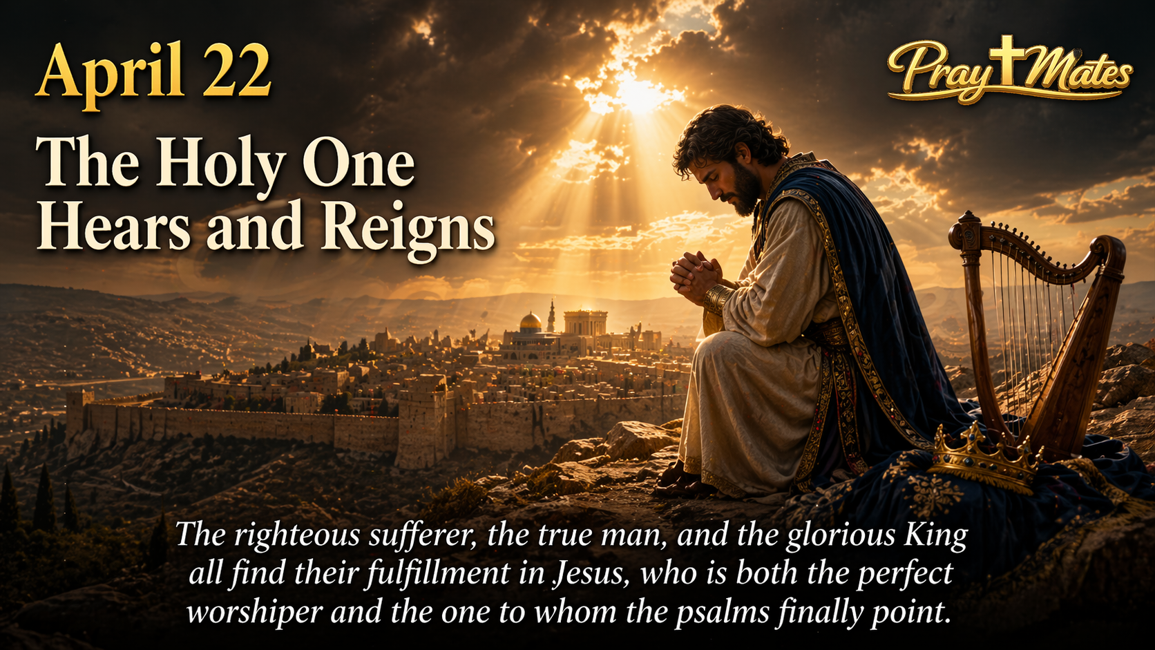 April 22 — The Holy One Hears and Reigns
