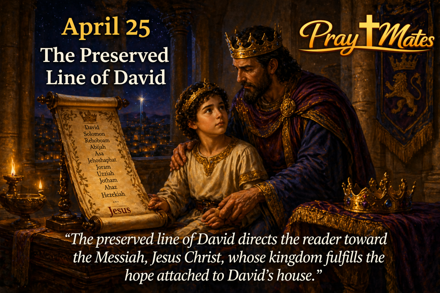 April 25 — The Preserved Line of David