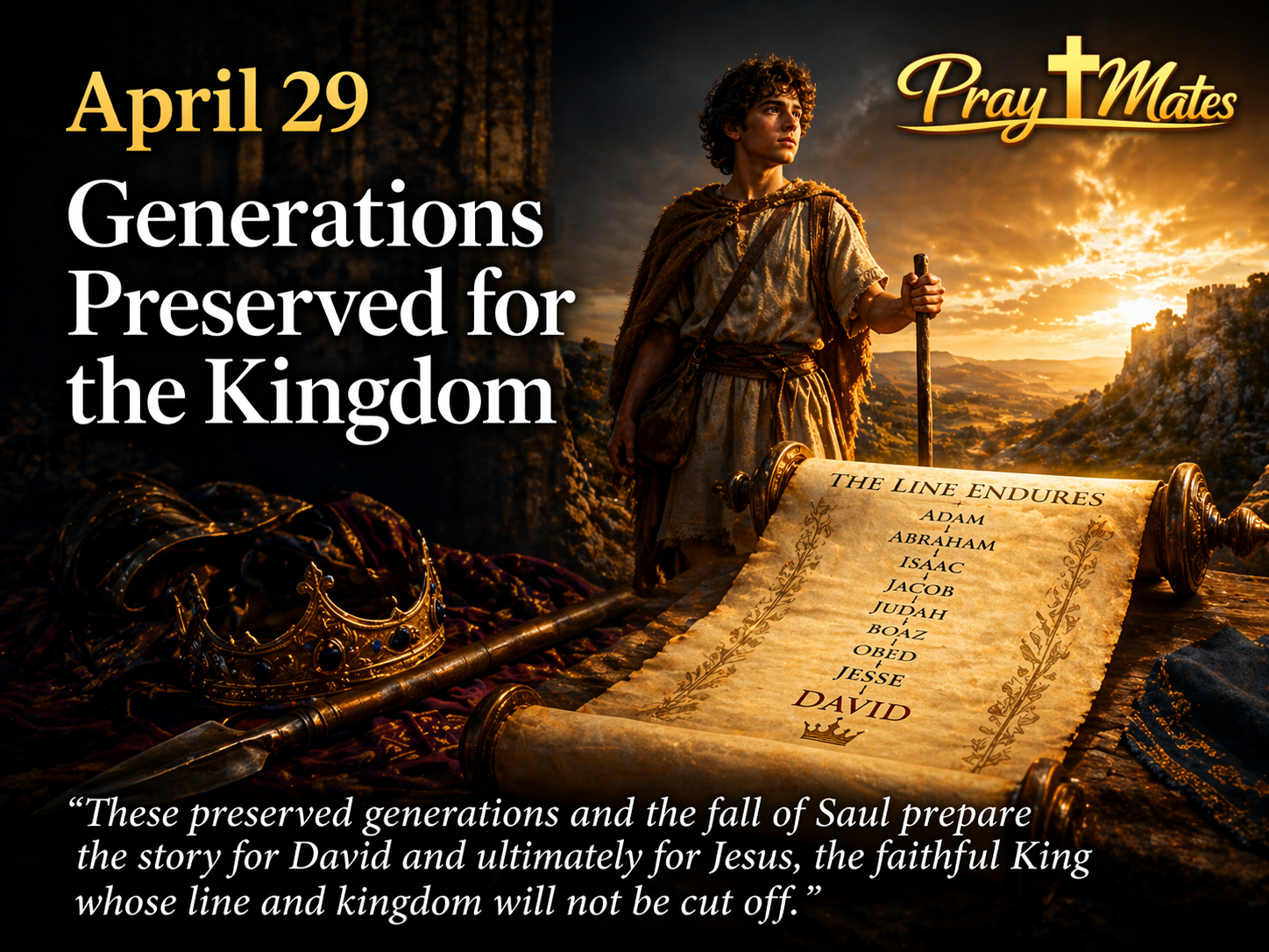 April 29 — Generations Preserved for the Kingdom
