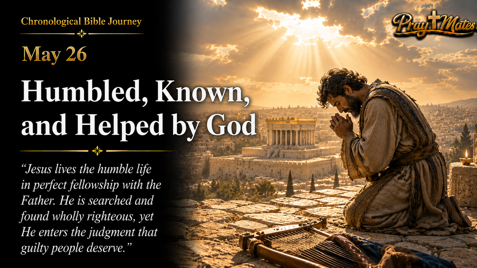May 26 — Humbled, Known, and Helped by God