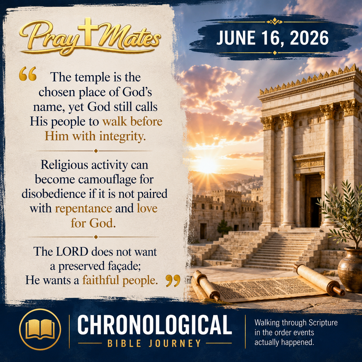 June 16 — Promises with Warnings Attached