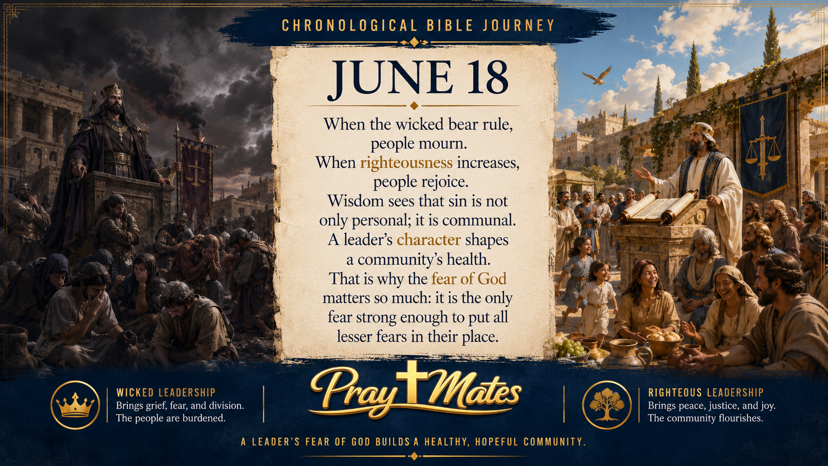 June 18 — Fearing God More Than People