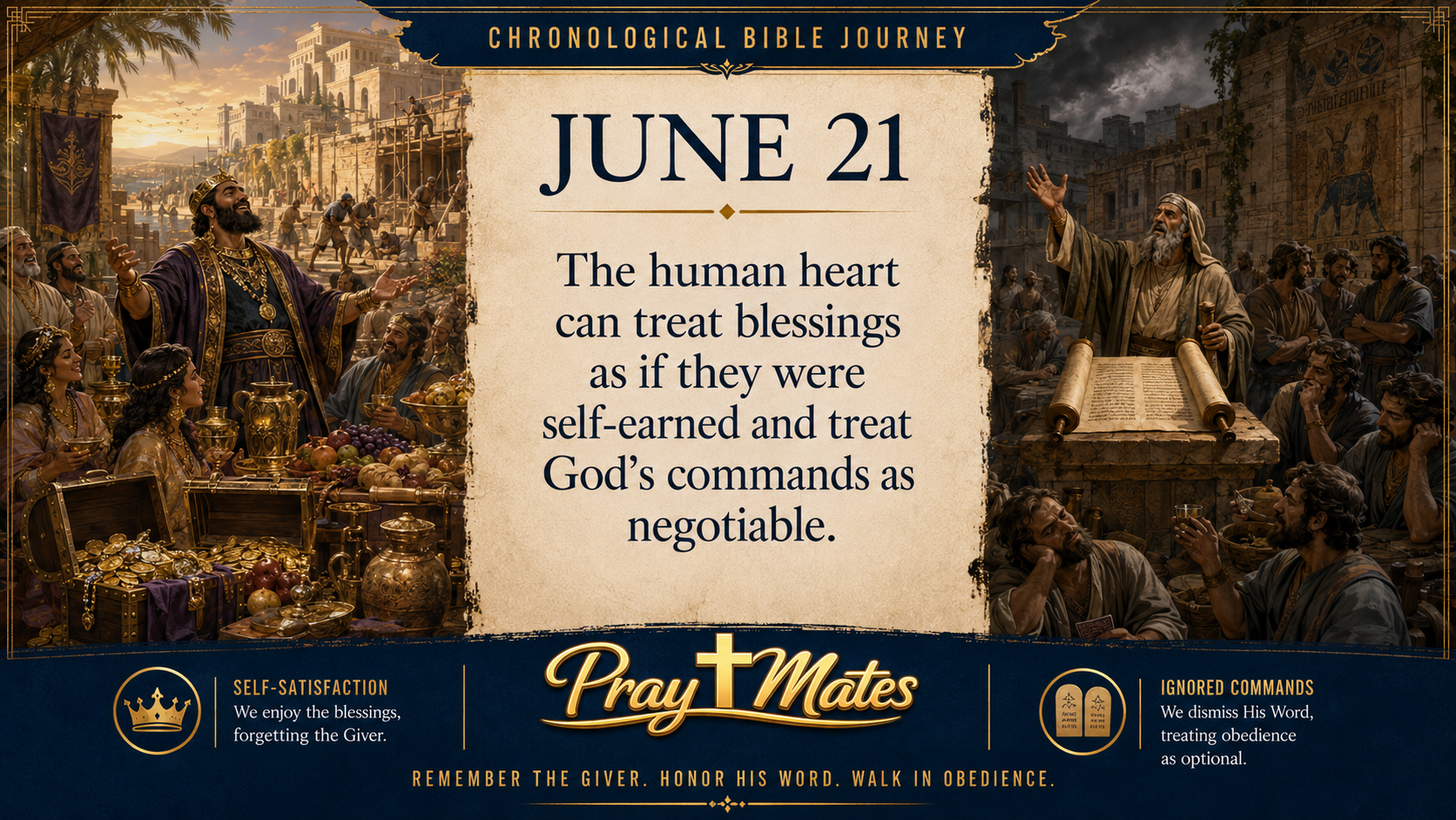 June 21 — When Splendor Becomes a Snare