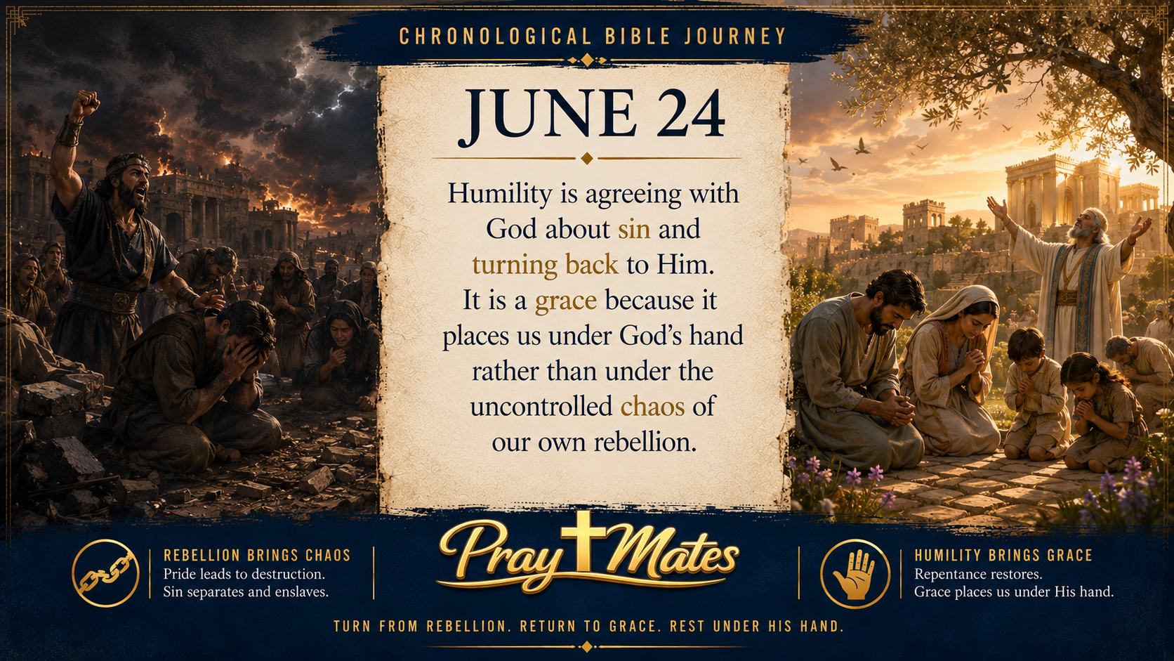 June 24 — Pride, Plunder, and a Merciful Humbling