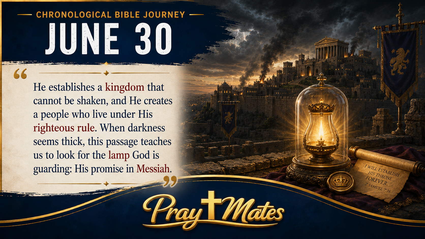 June 30 — The Lamp God Keeps Lit