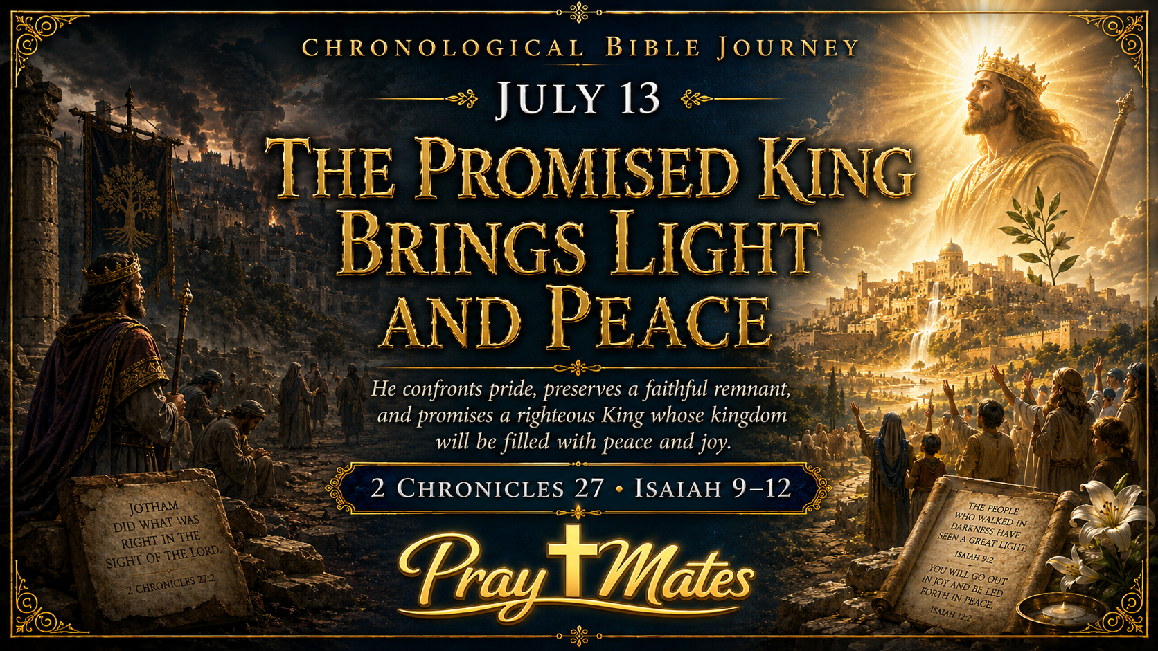 July 13 — A Child, a Son, a Righteous Reign