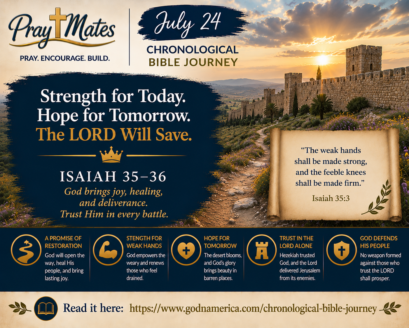 July 24 — The Highway of Holiness
