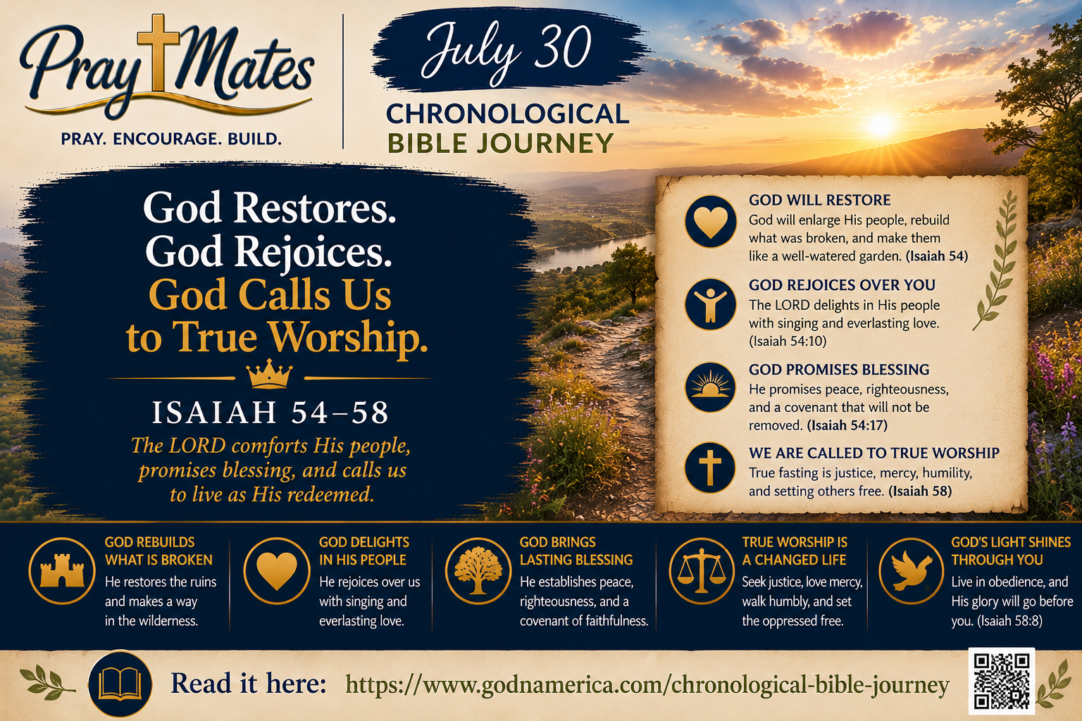 July 30 — Everlasting Kindness and True Fasting